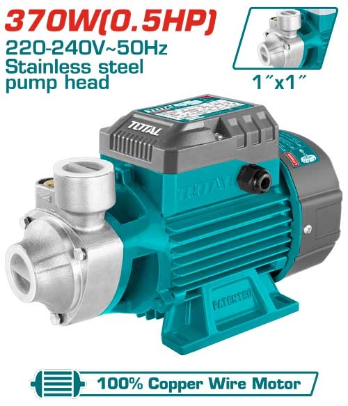 Total TWPS137062 Water pump
 مضخة 1/2 حصان راس ستانلس فراشة رفيعة
