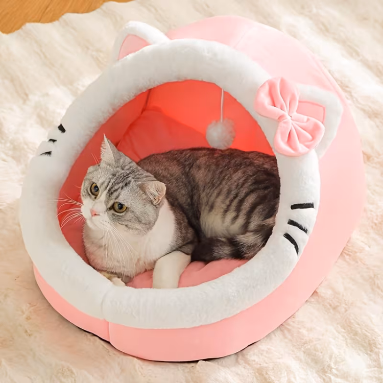 منزل القطط الشتوي الدافئ مقاس Medium 