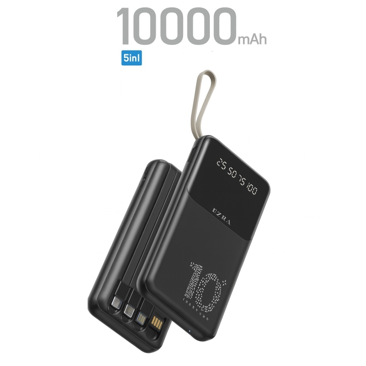 بور بانك مداخل Micro USB+Type-C> خمسة مخارج