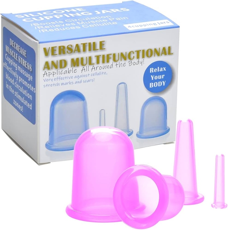 كاسات حجامة سيليكون للوجه والجسم  