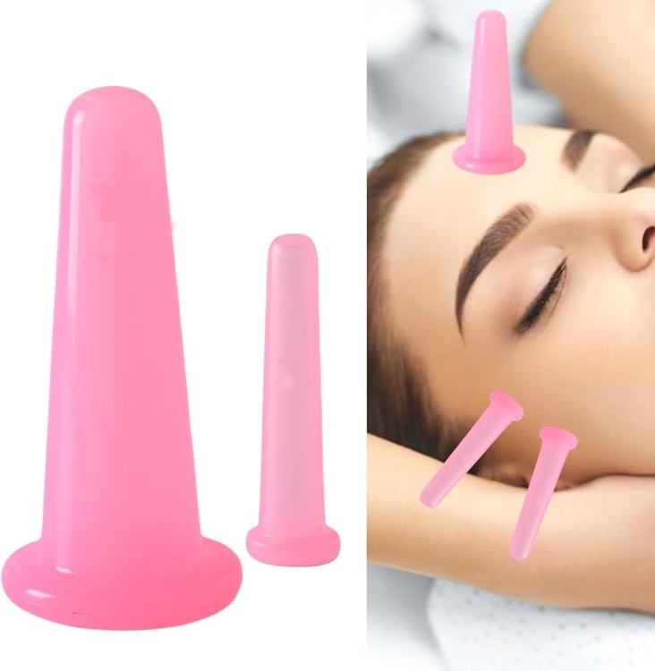 كاسات حجامة سيليكون للوجه والجسم  