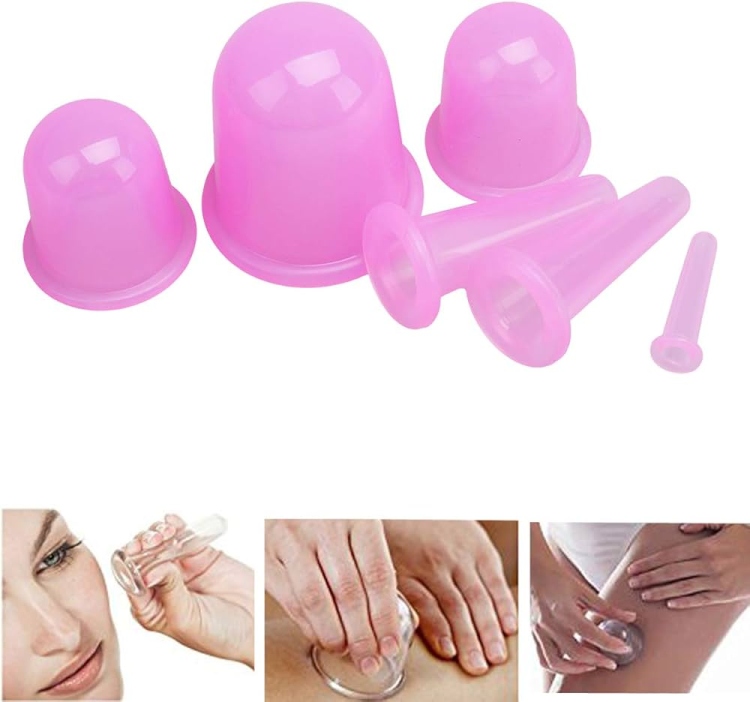 كاسات حجامة سيليكون للوجه والجسم  