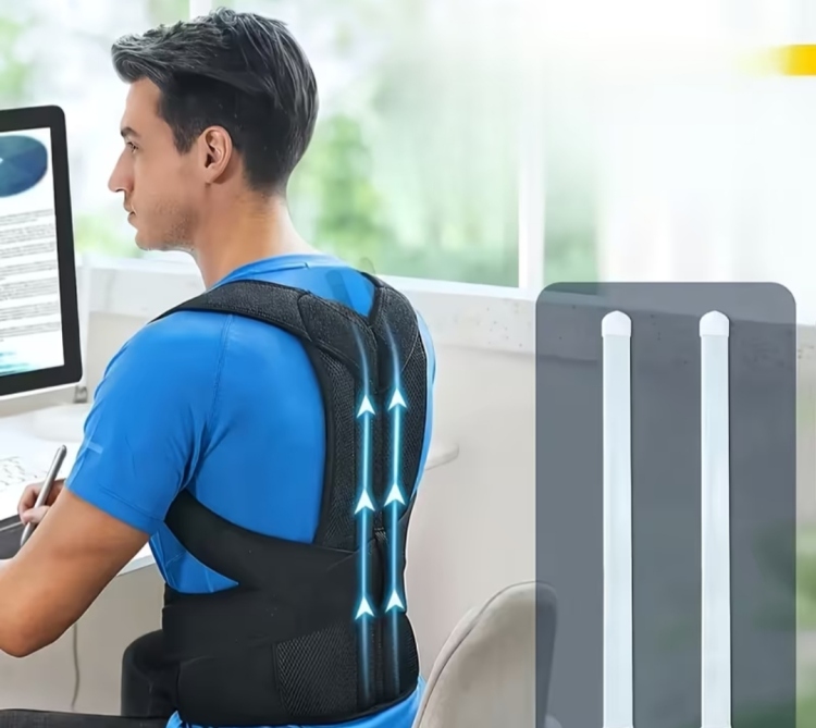 مشد استقامة الظهر والاكتاف المدعم وقماش قابل لادخال الهواء من yc 