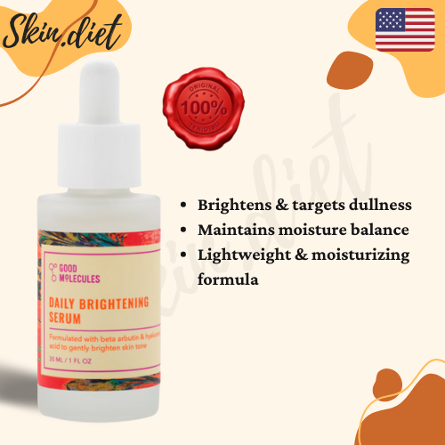Good Molecules Daily Brightening Serum  سيروم لنضارة والتفتيح ب اربيوتن وعرق السوس 