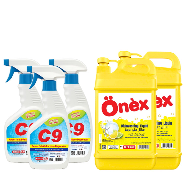 سائل جلي 1800مل عدد2 وسي ناين مزيل شامل عدد3 
