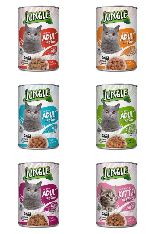 عرض جنخل للقطط 6 علب وزن العلبه 415 غرام 5 دنانير