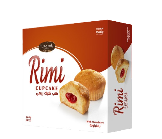 كب كيك ريمي بالفراولة