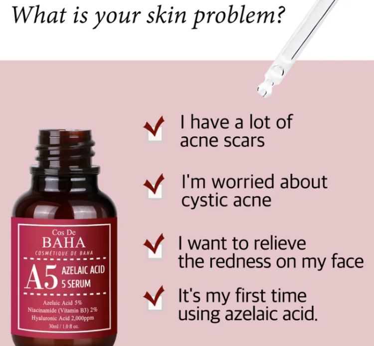 Cos De BAHA, A5 Azelaic Acid 5% Serum
