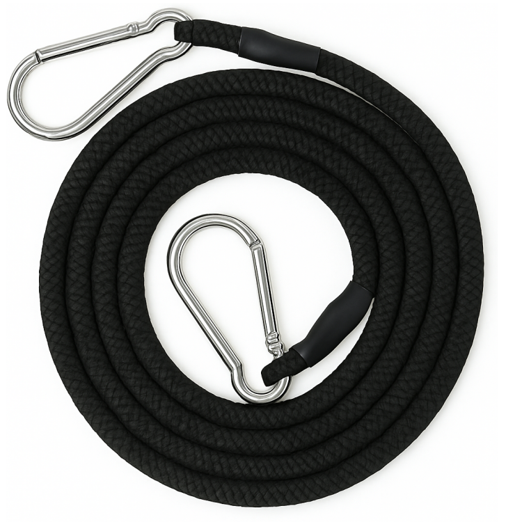 حبل ربط مطاط 1 متر اسود