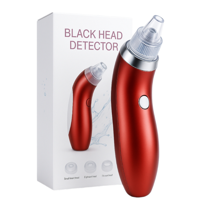 جهاز شفط الرؤوس السوداء الاحترافي ثلاث رؤوس 