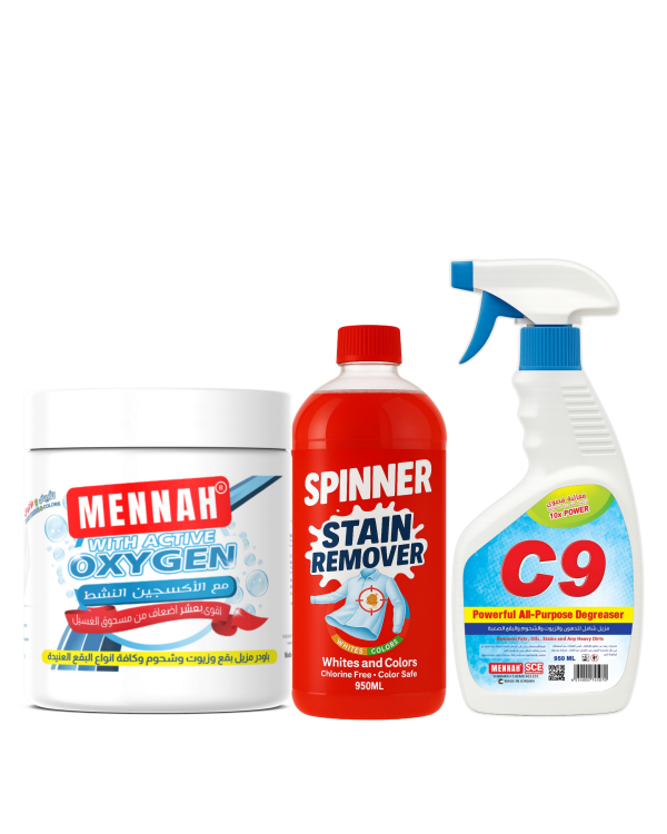 سي ناين ومنه اوكسجين وسبينر مزيل بقع سائل 