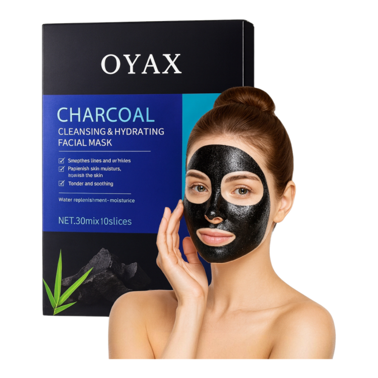 قناع الفحم للوجه من أوياكس عدد 10 قطع بحجم 30 مل 