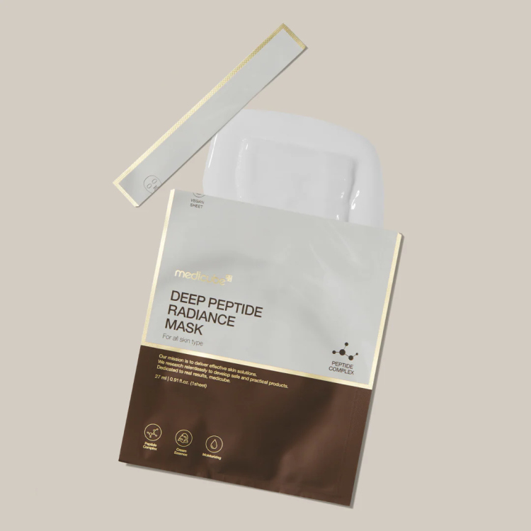 Medicube deep peptide radiance sheet mask ماسك ورقي لنضاره واشراقة الوجه 