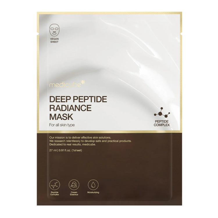 Medicube deep peptide radiance sheet mask ماسك ورقي لنضاره واشراقة الوجه 