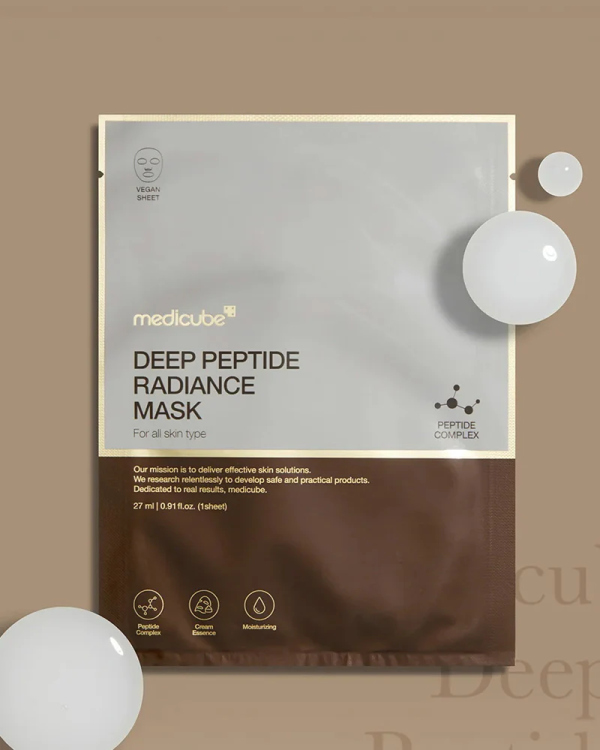 Medicube deep peptide radiance sheet mask ماسك ورقي لنضاره واشراقة الوجه 
