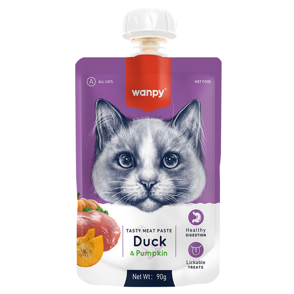 Wanpy cat creamy Duck &carrot عدد 10 حبات piwp-036