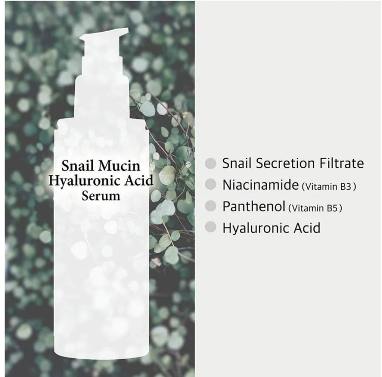 Cos De BAHA, SH Snail Mucin Hyaluronic Acid Serum