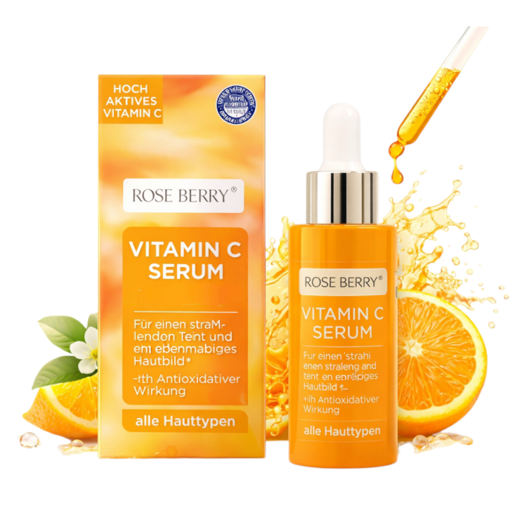 سيروم فيتامين سي للعناية بالبشرة من الروز بيري 30مل