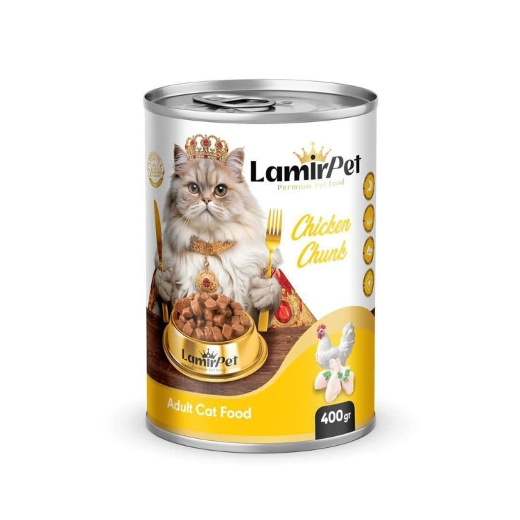 معلبات لمار قطع للقطط بنكهة الدجاج 