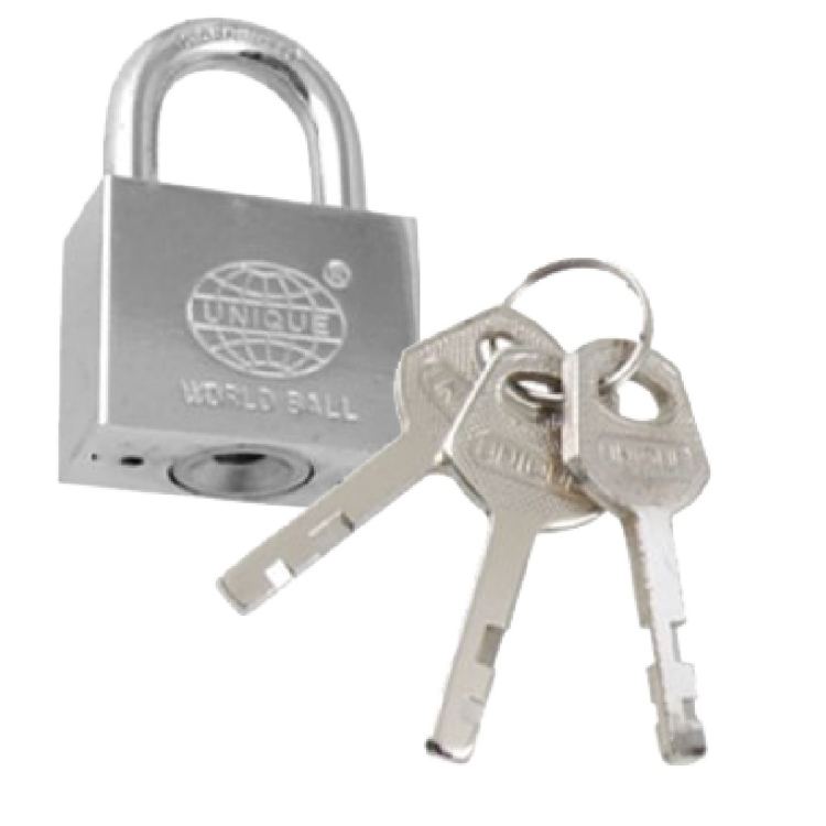 قفل باب حديد مع 3 مفاتيح 50 ملم