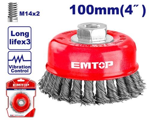 فرشاية سلك كباية مجدول 4" EWCB21005
