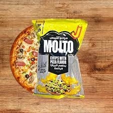 مولتو شيبس بطعم البيتزا 40غرام