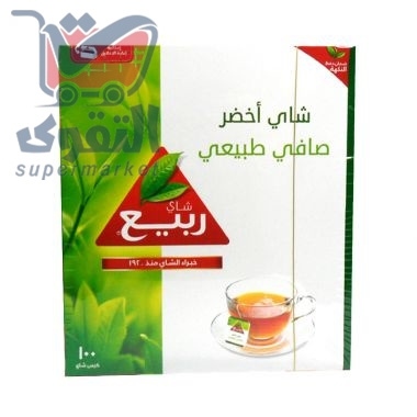 ربيع شاي أخضر الأخضر الطبيعي 100 كيس
