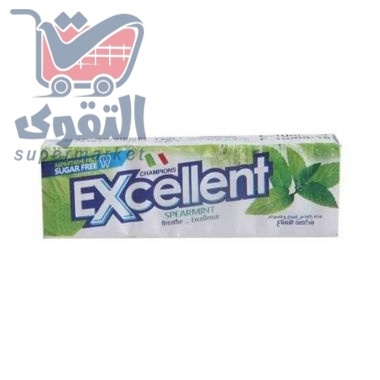 اكسلنت علكة بنكهة النعناع الاخضر  10