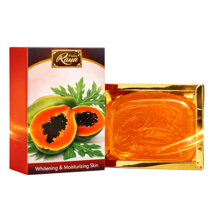 صابونة البابايا تغذي وتنعم وتعمل على ترطيب البشرة بحجم 100غم