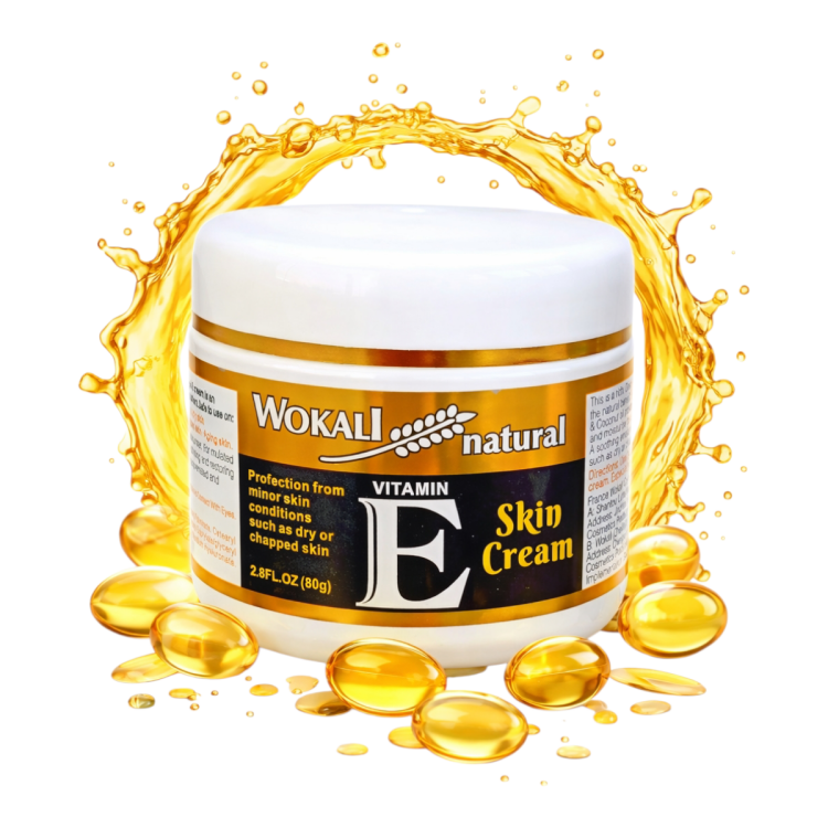 كريم  ووكالي بالفيتامين اي للعناية بالبشرة والشعر بحجم 80 غم