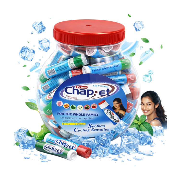 تشابيت مرطب ومطري الشفاة علبة عدد 60 قطعة 