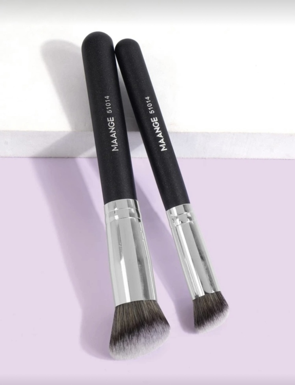 MAANGE 2pcs Facial Brush Set , Foundation Brush, Concealer Brush 