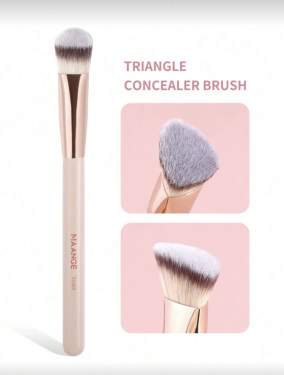 MAANGE 1pc Facial Triangle Concealer Brush 