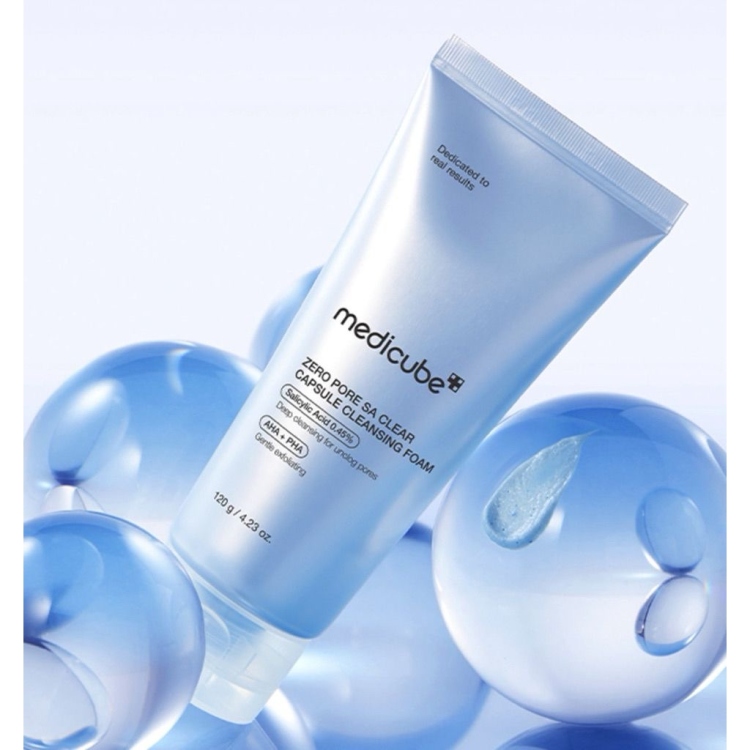 medicube - Zero Pore SA Clear Capsule Cleansing Foam 120g