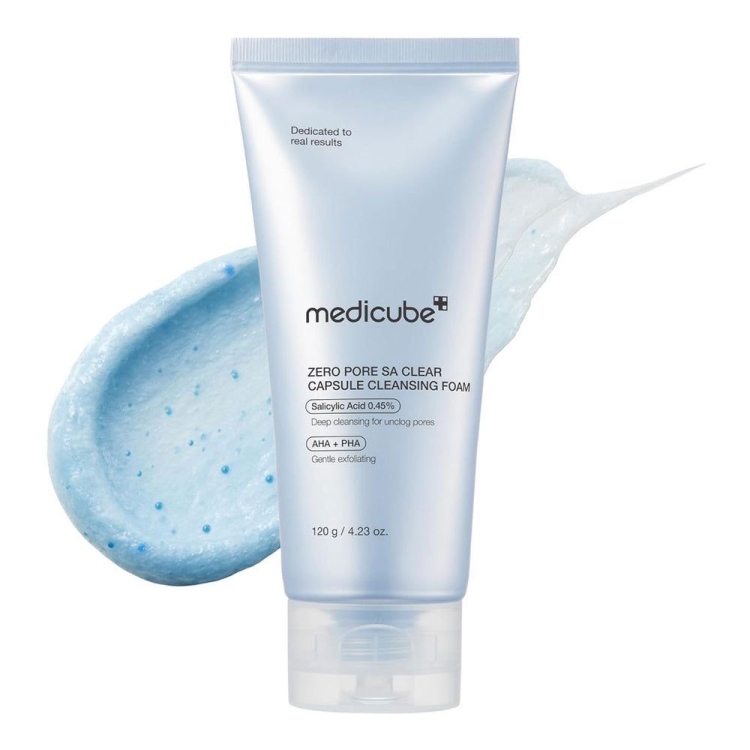 medicube - Zero Pore SA Clear Capsule Cleansing Foam 120g