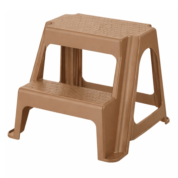 سلم مطبخ درجتين بني