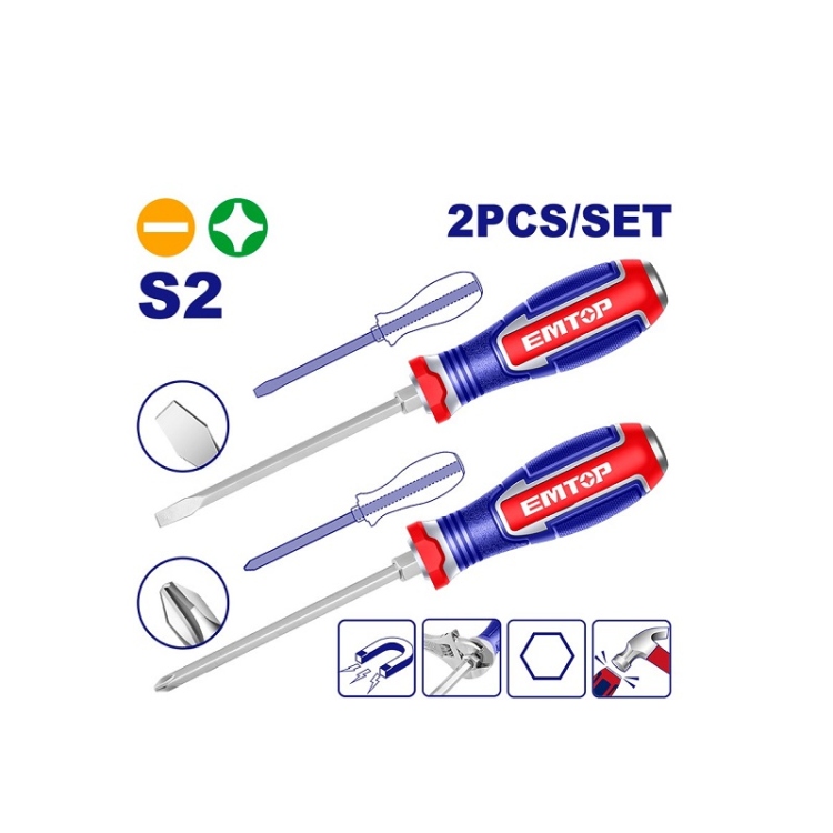 طقم مفك ضرب 2 قطعه  5 "  ثقيل مصلب و عادي  EGTST0203