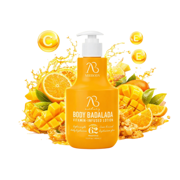 لوشن AIRBODE الغني بالفيتامينات برائحة  المناجو بحجم 400 مل