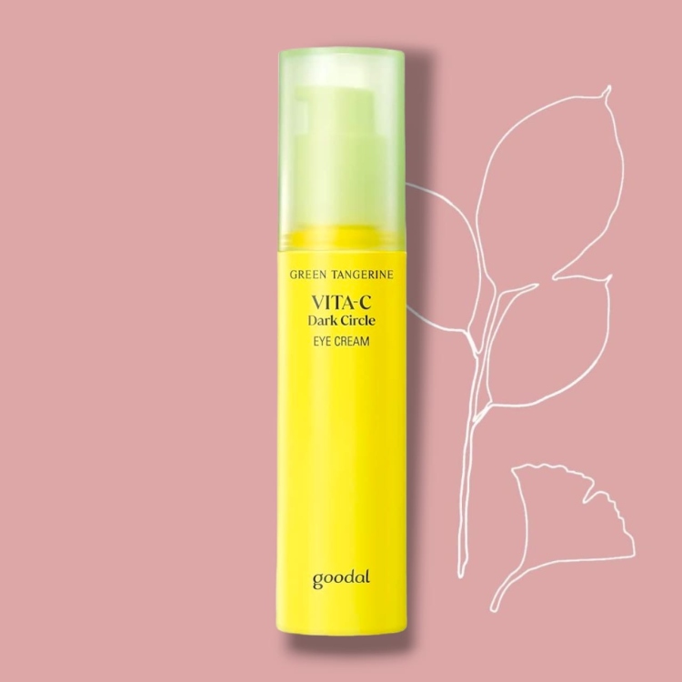 كريم العين بفيتامين C للهالات السوداء goodal green tangerine eye cream