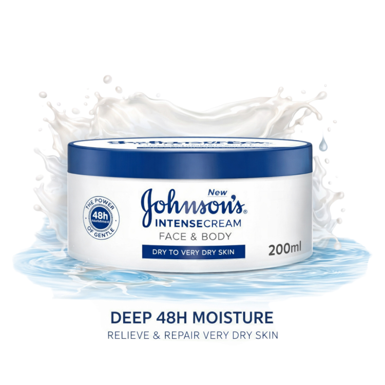 كريم جونسون للبشرة الجافة جدا مغذي ومرطب للوجة والجسم بحجم 200 مل 