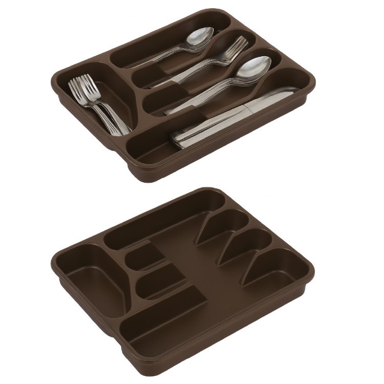 حمالة معالق درج بني غامق