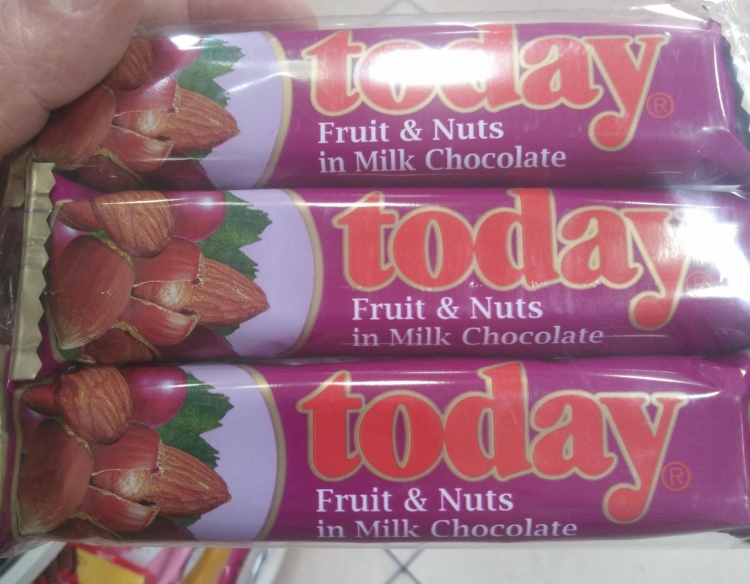 شوكولاتة تودي  بالفواكه والمكسرات عرض 3 حبات