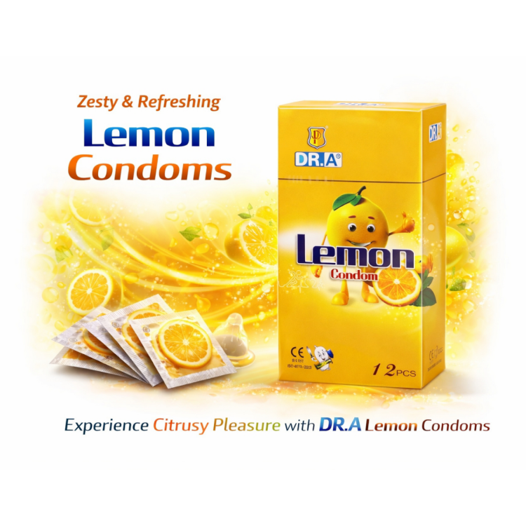 الواقي الذكري من باري بنكهة اليمون عدد 12 حبة