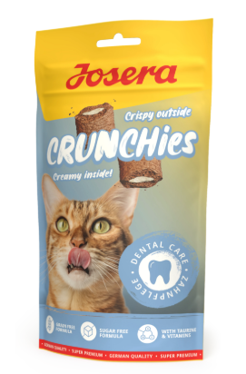 وجبة خفيفة مقرمشة للقطط بحشوة كريمية ومضادة لتكلس الجير
