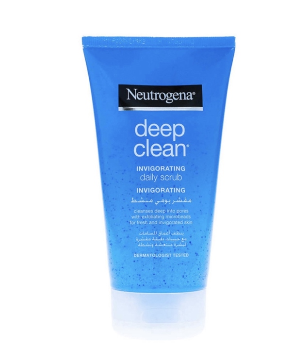 مقشر يومي Neutrogena deep clean  منشط عميق المفعول 