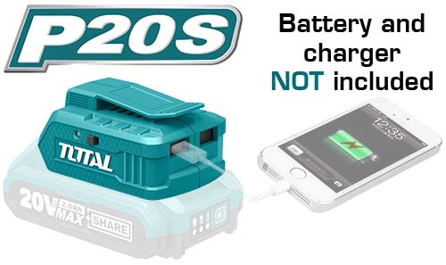 شاحن مخرج يو اس بي 20 فولت TOTAL TUCLI2001 USB