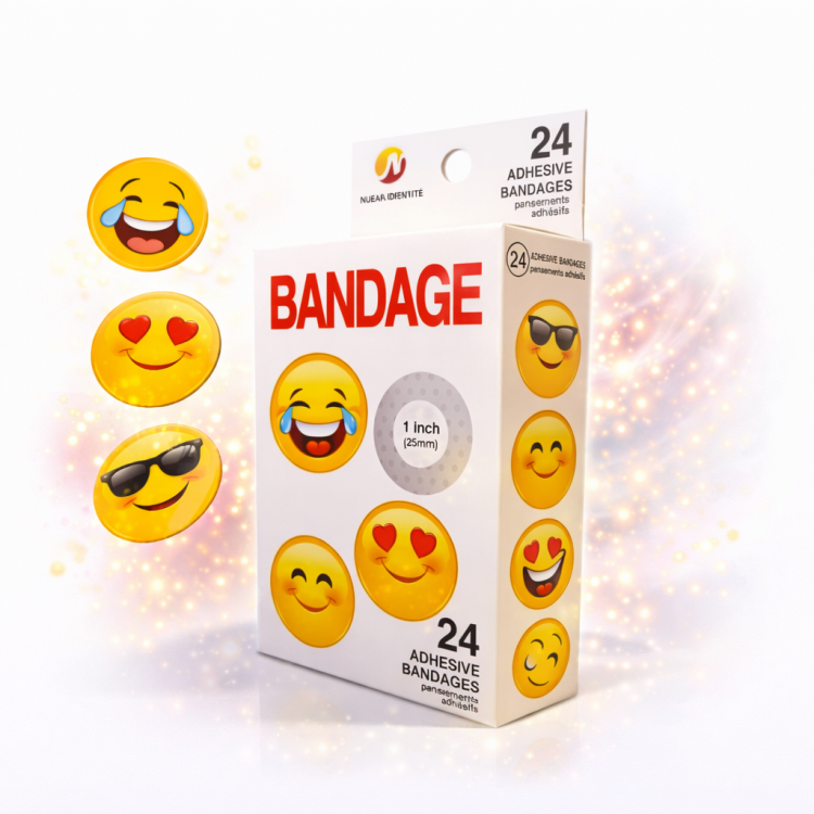 لزقات جروح اطفال رسومات اشكال سمايل 24 حبة