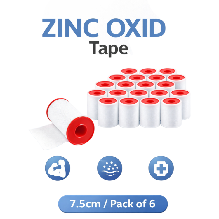 زنك اوكسايد طبي قياس 7.5 سم عدد 6 قطع 