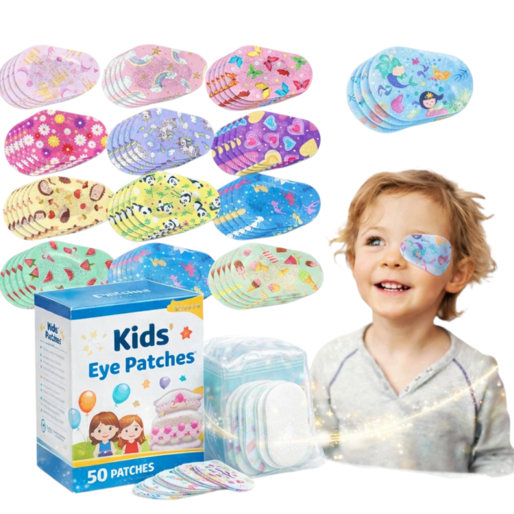لصقات عيون للأطفال عدد 50 قطعة ملونة 