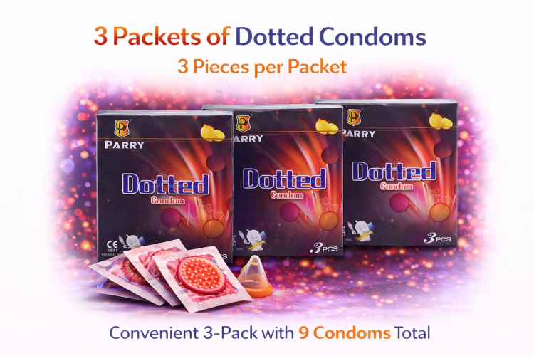 الواقي الذكري المنقط من باري بنكهة اليمون عدد 3 